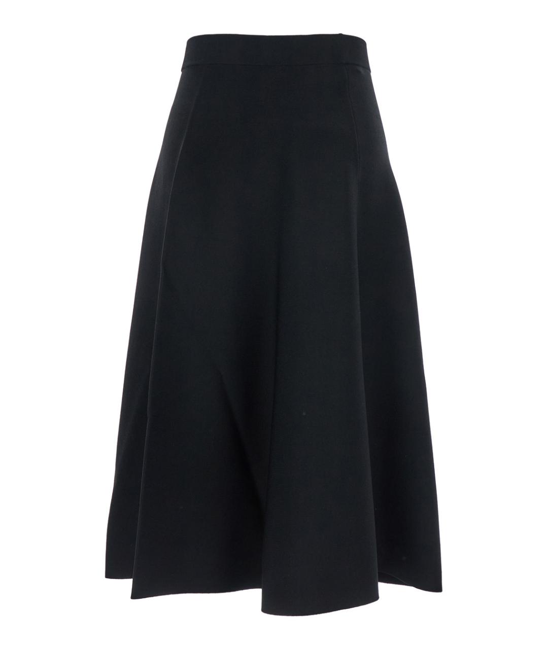 MAXMARA PURE Черная вискозная юбка миди, фото 2