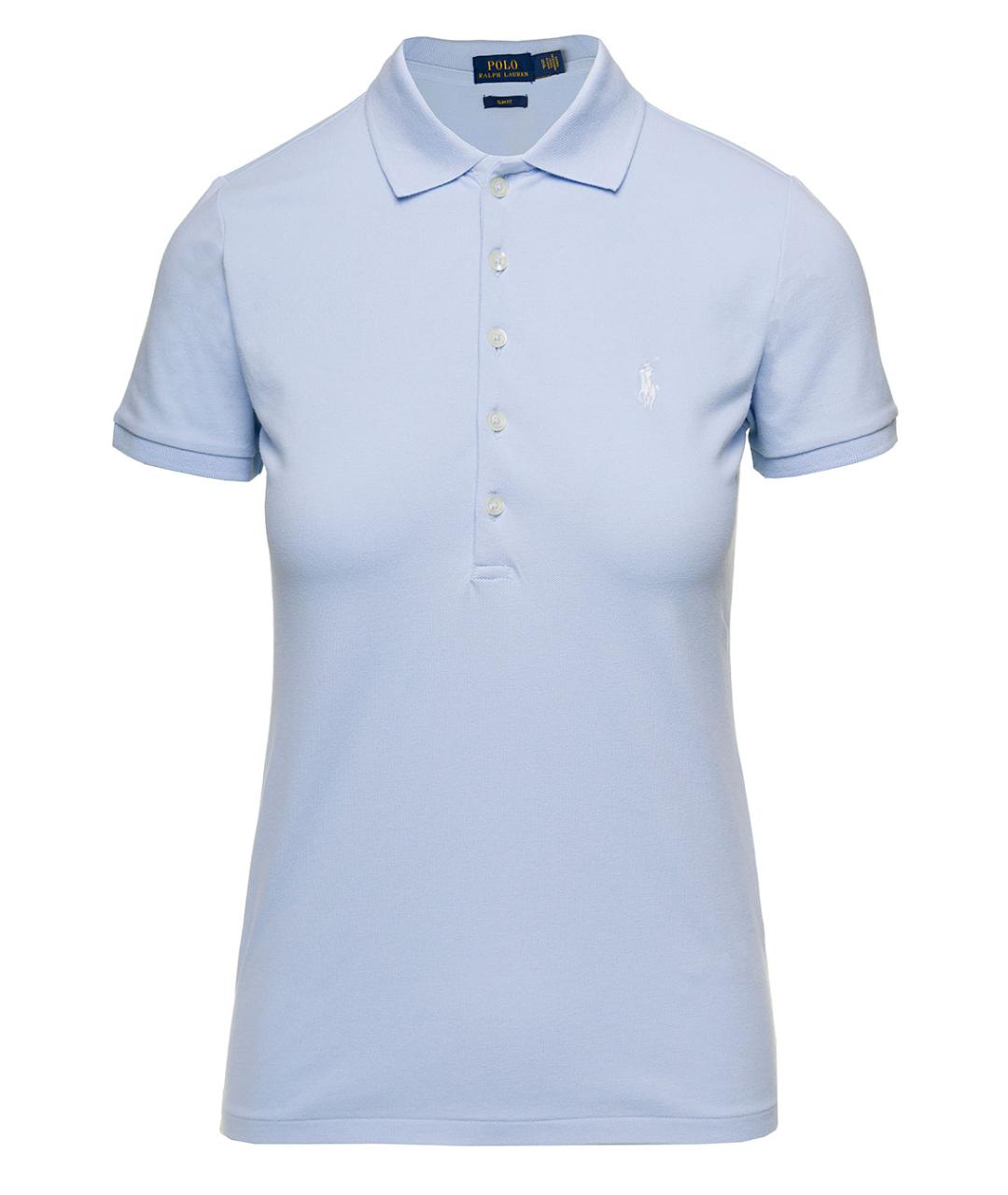 POLO RALPH LAUREN Голубая хлопковая футболка, фото 1