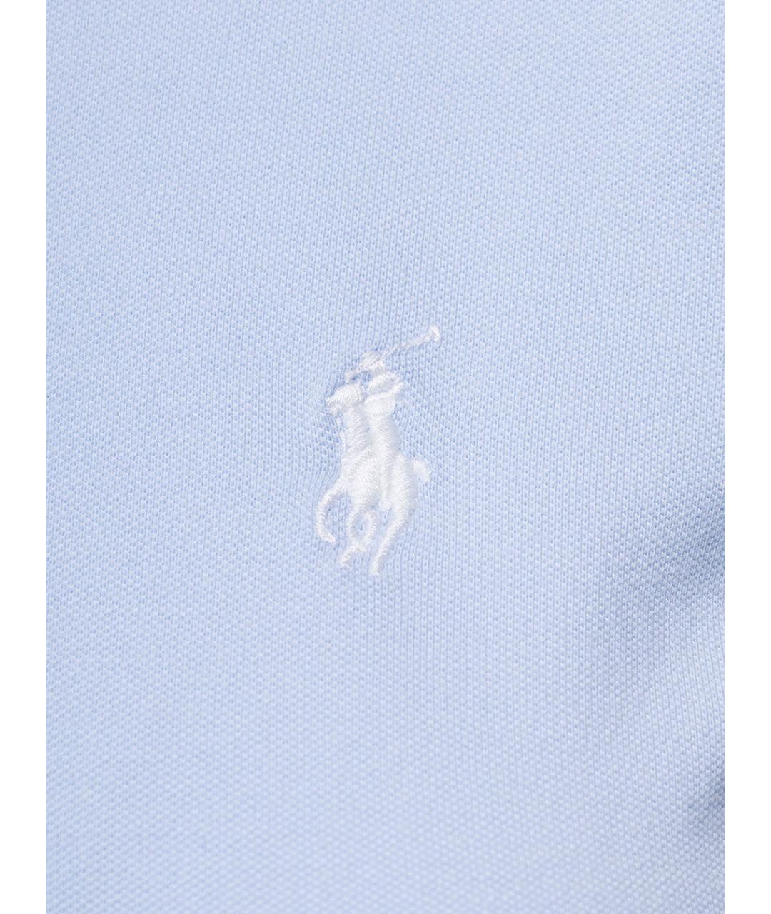 POLO RALPH LAUREN Голубая хлопковая футболка, фото 3