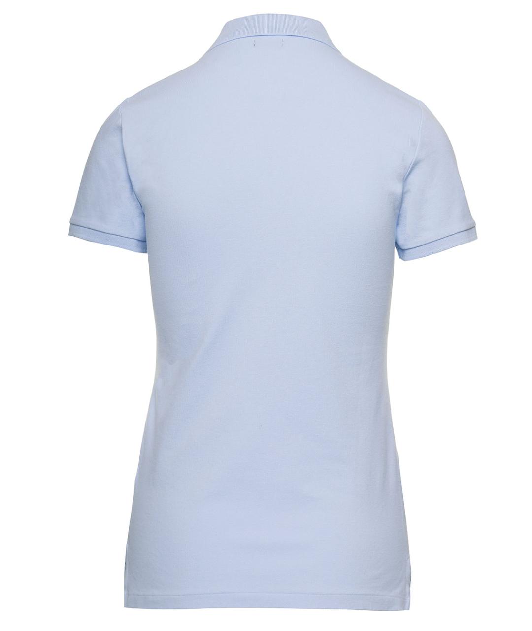 POLO RALPH LAUREN Голубая хлопковая футболка, фото 2