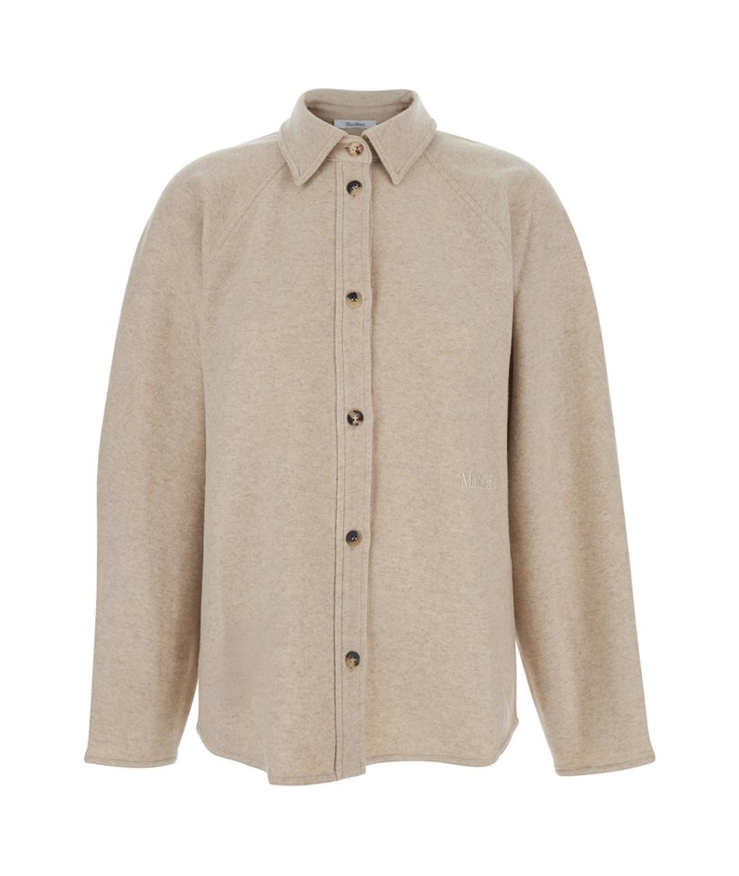 MAXMARA PURE Бежевый кашемировый кардиган, фото 1