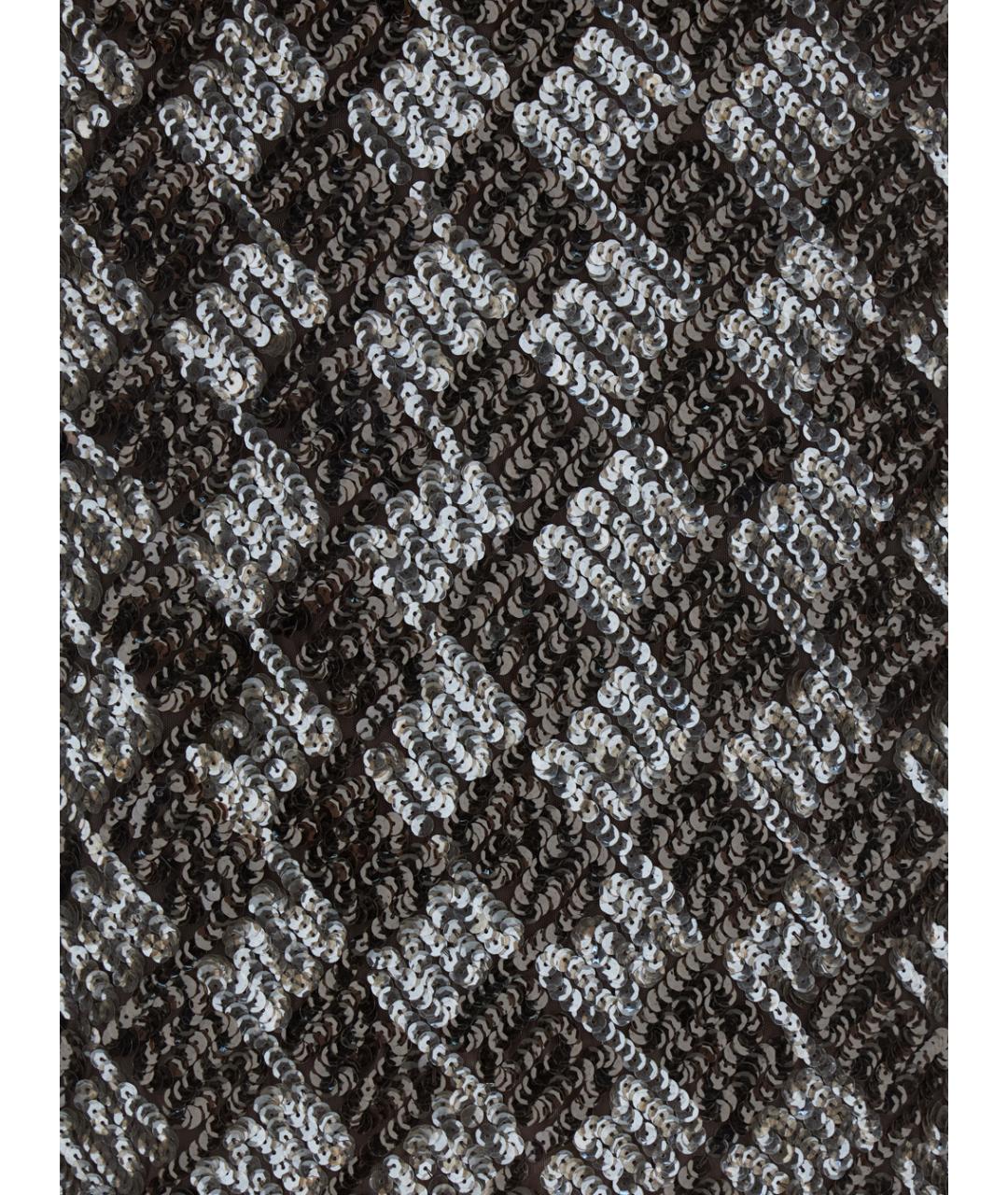 P.A.R.O.S.H. Коричневая полиамидовая юбка миди, фото 3