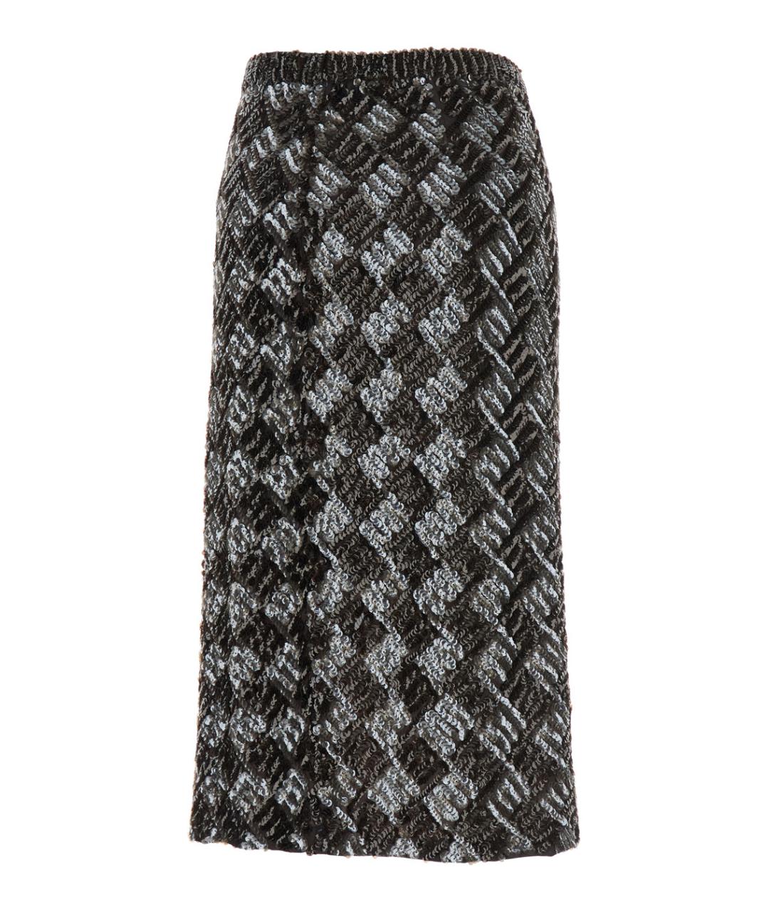 P.A.R.O.S.H. Коричневая полиамидовая юбка миди, фото 2