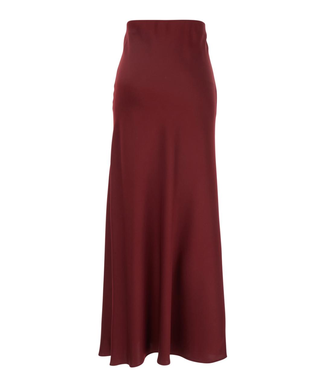 PLAIN Бордовая юбка макси, фото 2