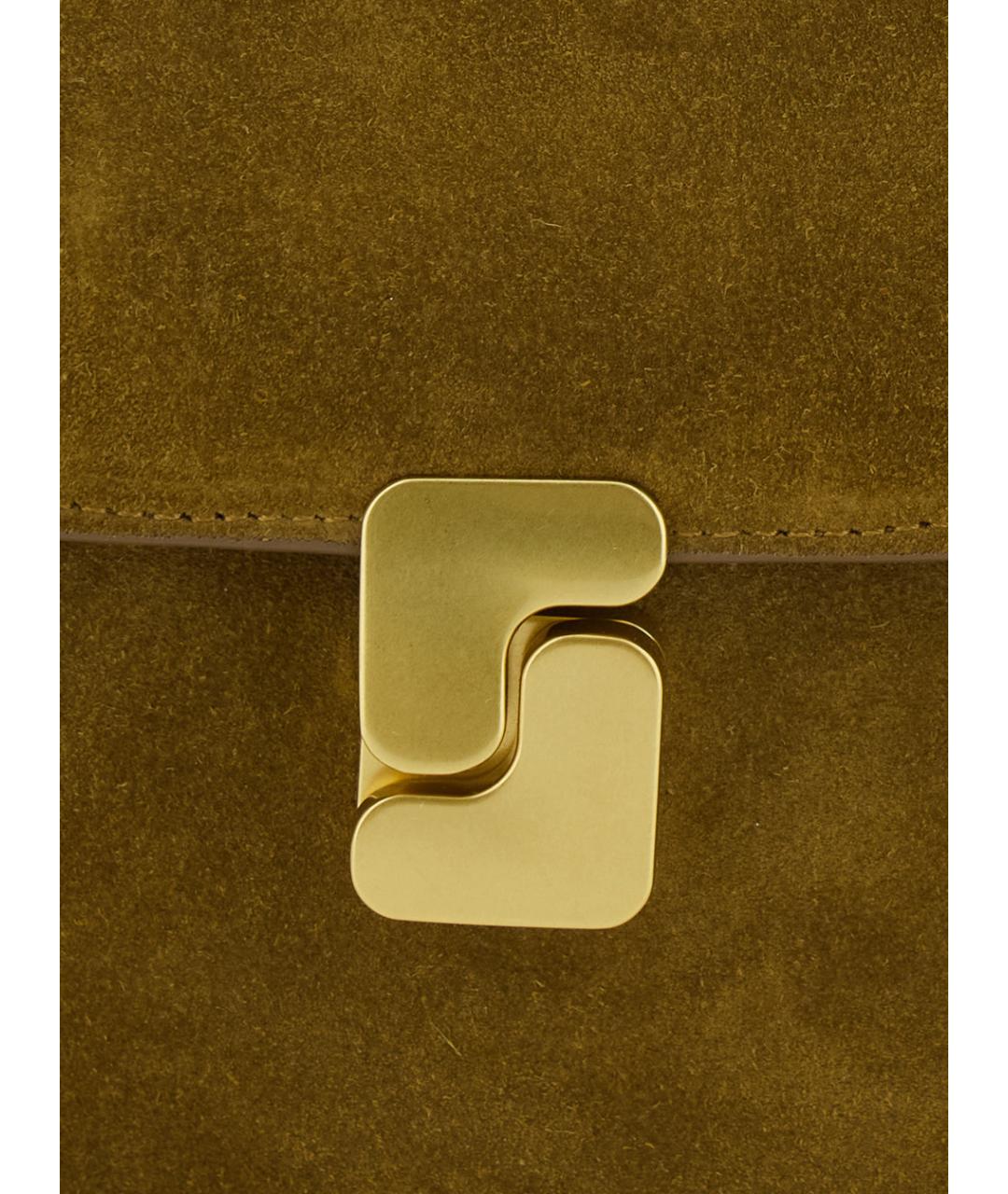 SOEUR Зеленая кожаная сумка через плечо, фото 3