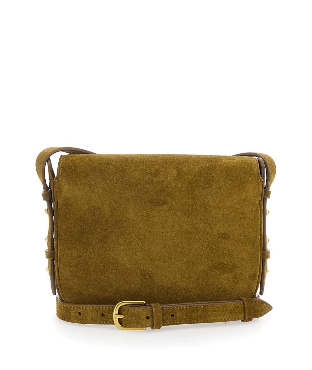 SOEUR Зеленая кожаная сумка через плечо, фото 2