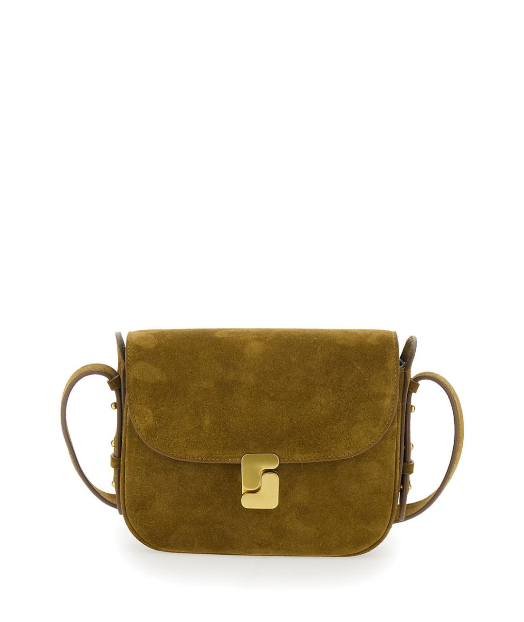 SOEUR Зеленая кожаная сумка через плечо, фото 1