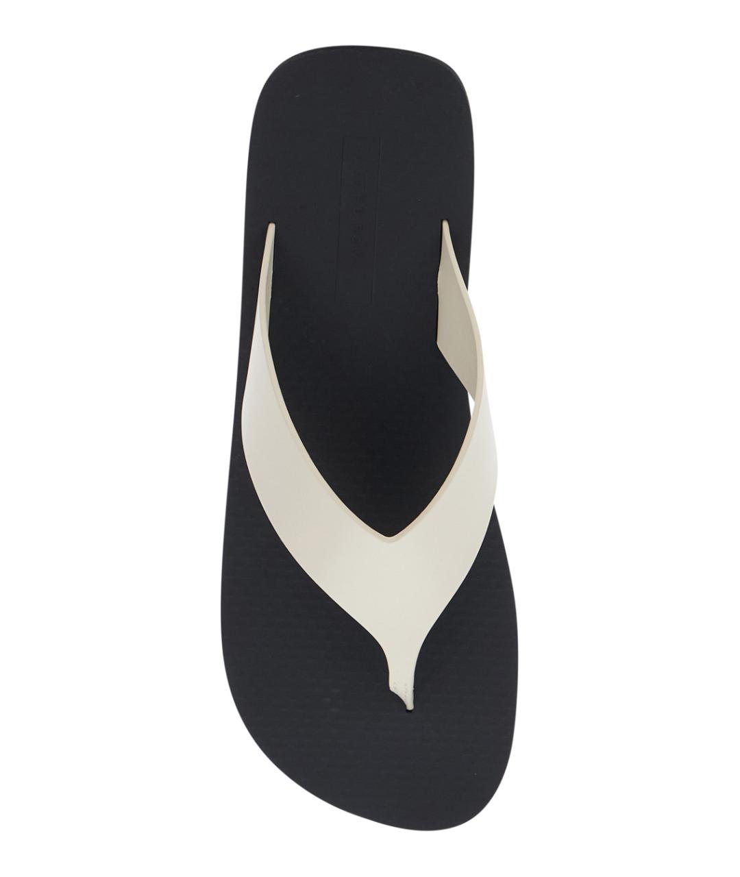 THE ROW Белые кожаные шлепанцы, фото 4