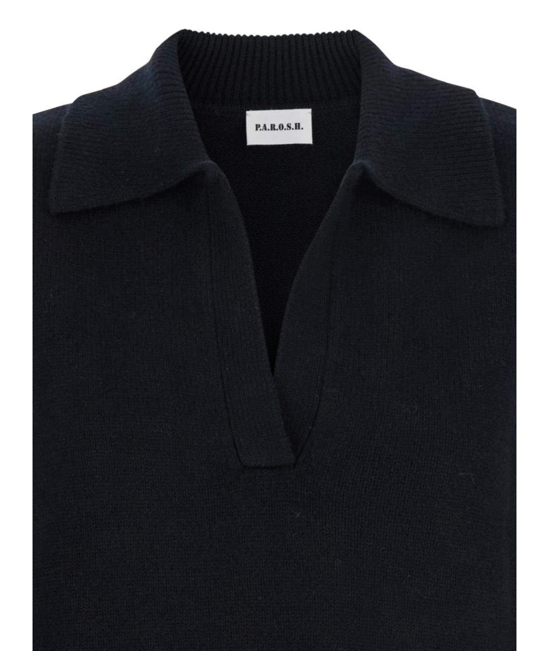 P.A.R.O.S.H. Черный шерстяной джемпер / свитер, фото 3
