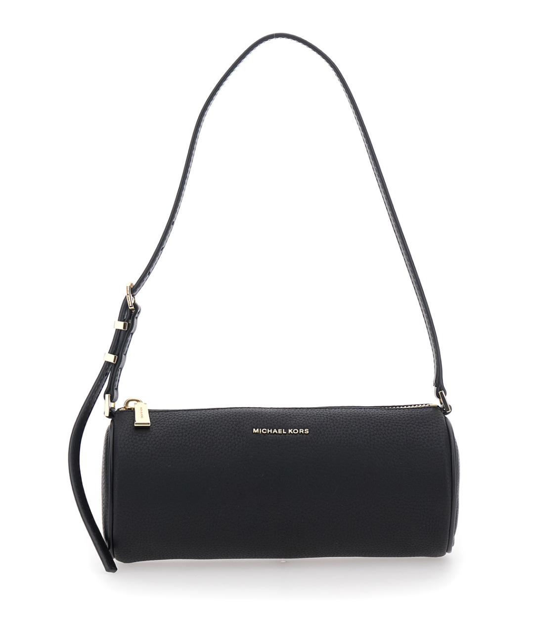 MICHAEL MICHAEL KORS Черная кожаная сумка через плечо, фото 1