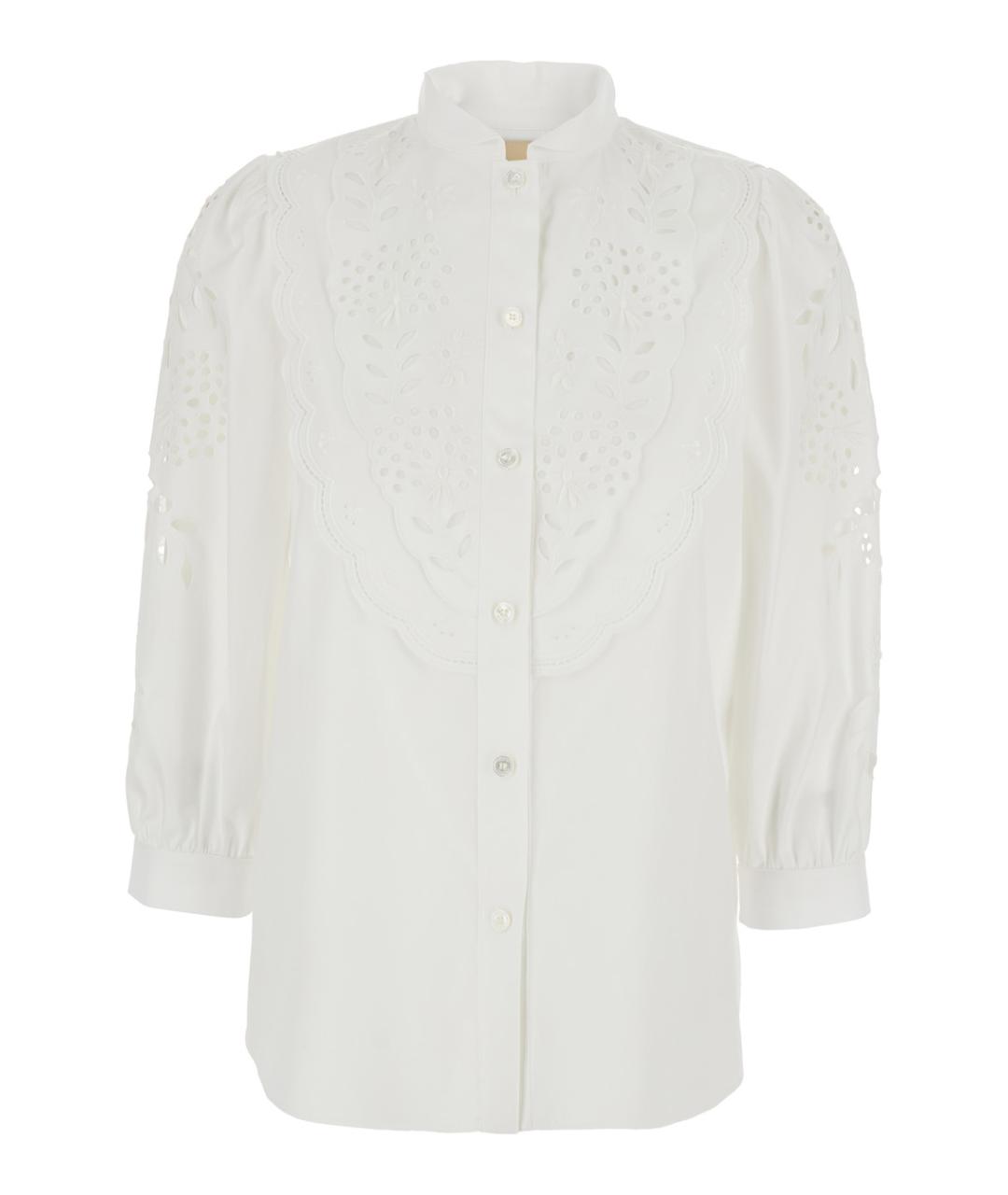 VALENTINO Белая хлопковая блузы, фото 1