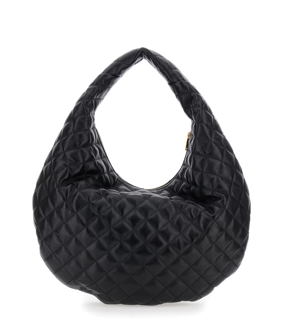 SAINT LAURENT Черная кожаная сумка через плечо, фото 2