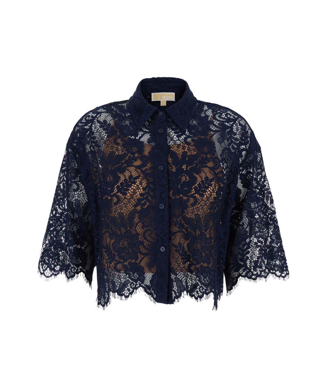 MICHAEL MICHAEL KORS Синяя полиамидовая рубашка, фото 1