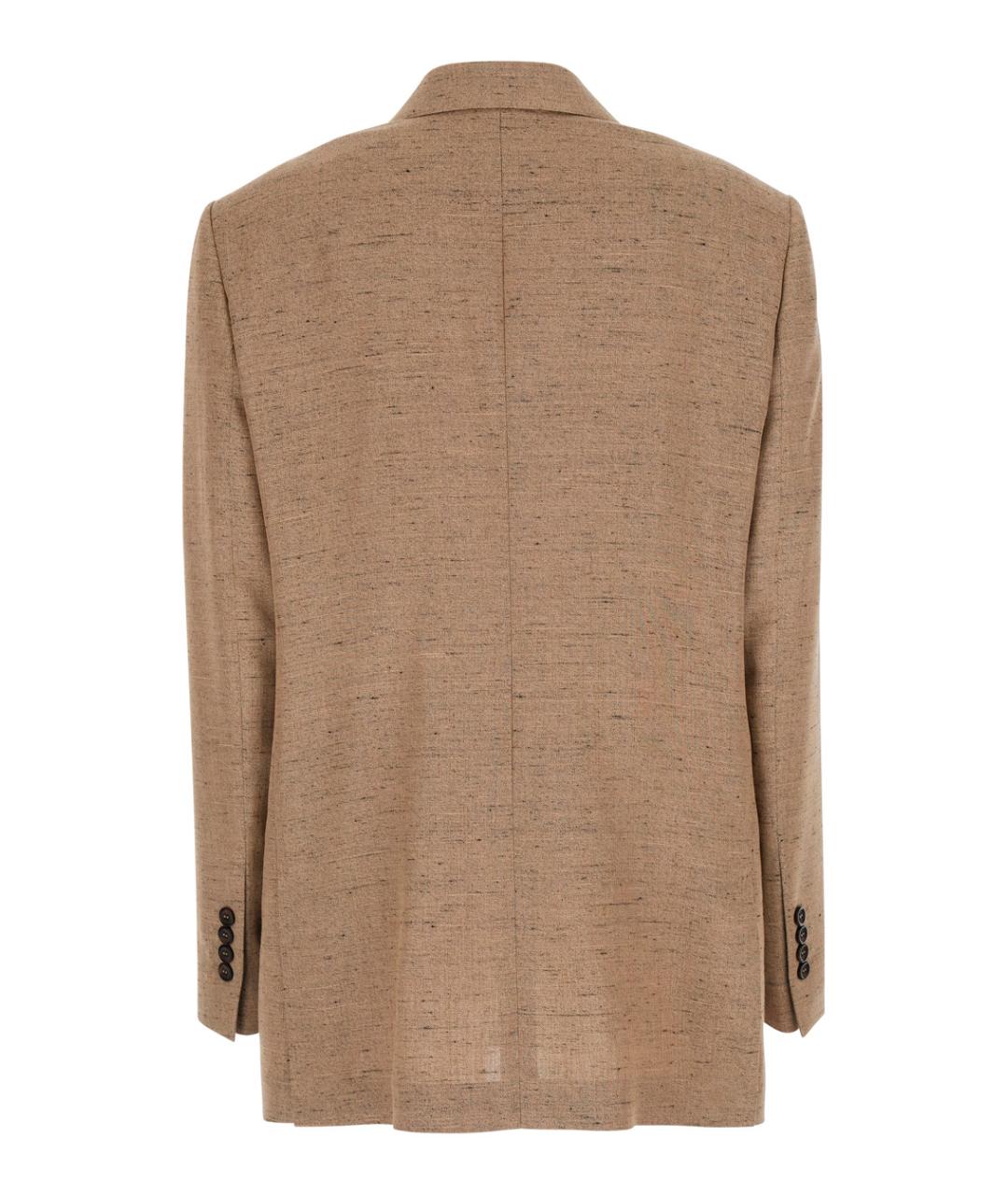 DOLCE&GABBANA Бежевый ацетатный жакет/пиджак, фото 2