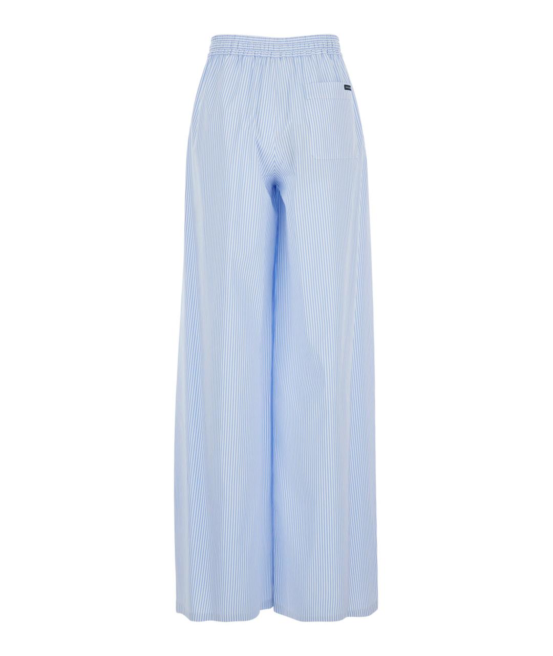 DOLCE&GABBANA Голубые прямые брюки, фото 2