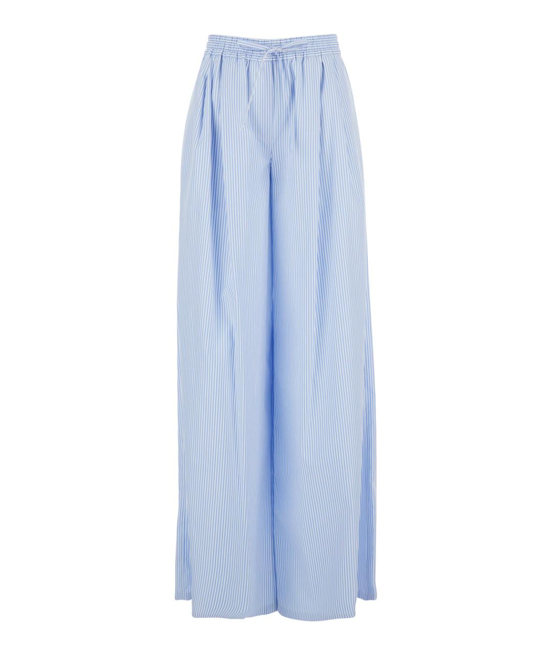 DOLCE&GABBANA Голубые прямые брюки, фото 1