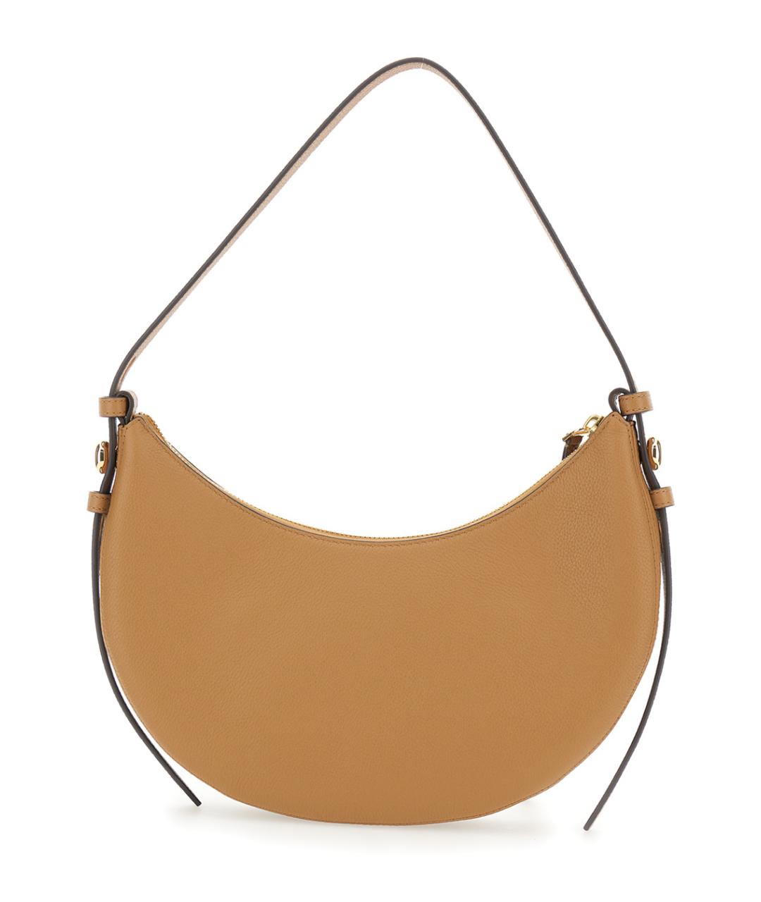 TORY BURCH Бежевая кожаная сумка через плечо, фото 2