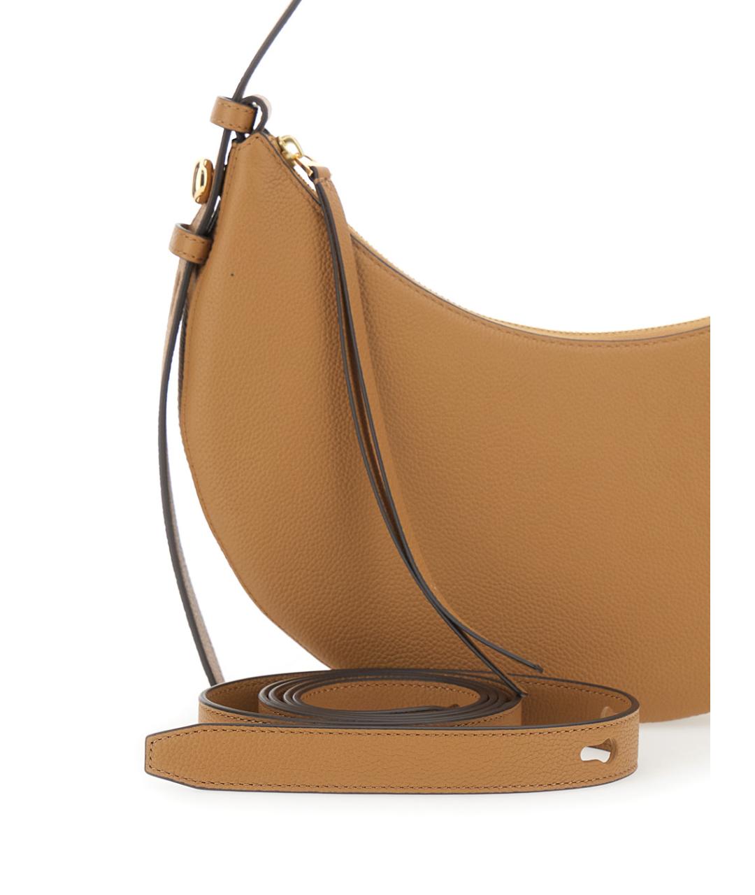 TORY BURCH Бежевая кожаная сумка через плечо, фото 3