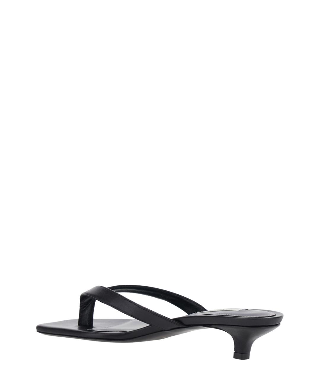 TOTEME Черные кожаные мюли, фото 3