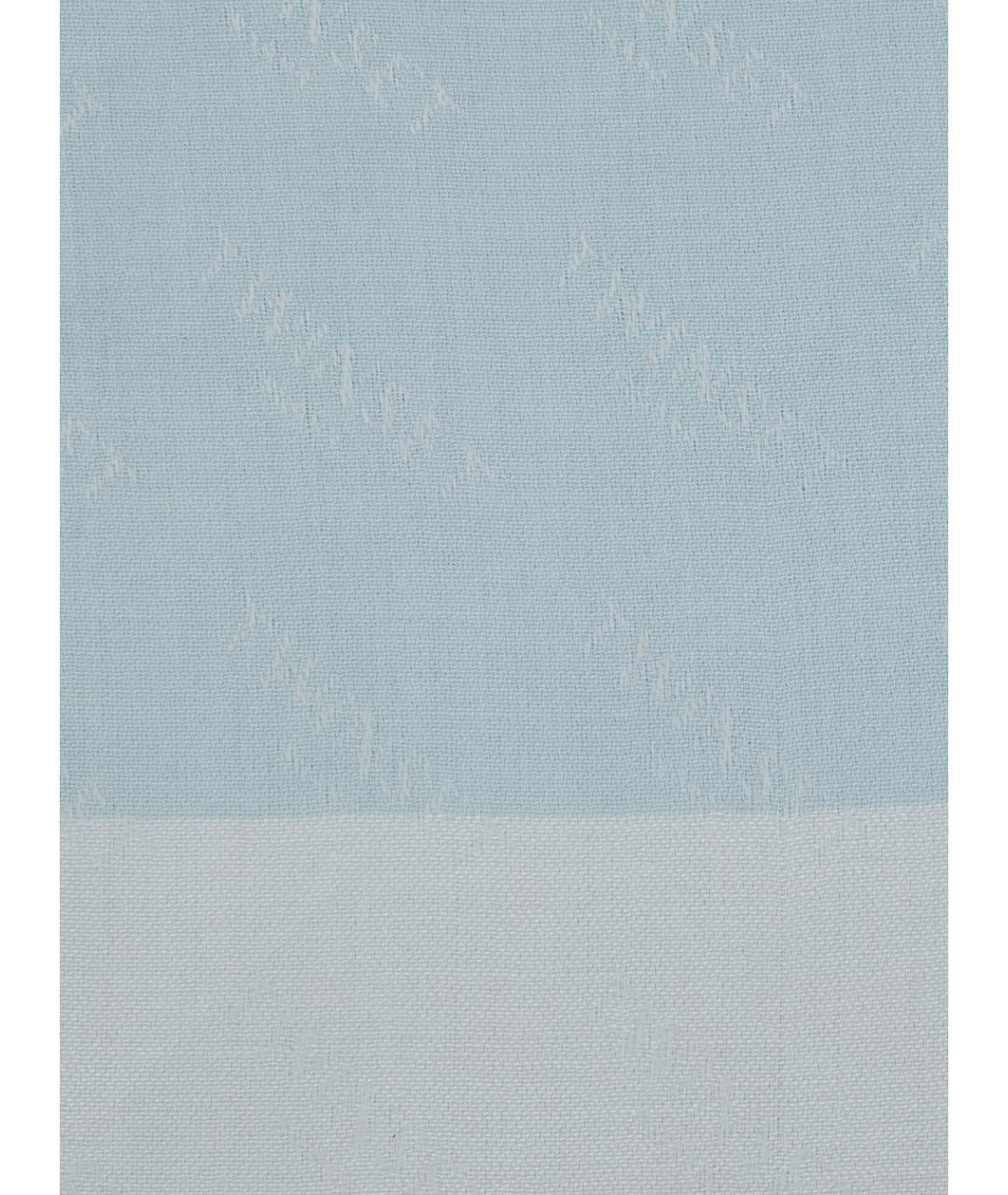 TWIN-SET Голубой шерстяной шарф, фото 3