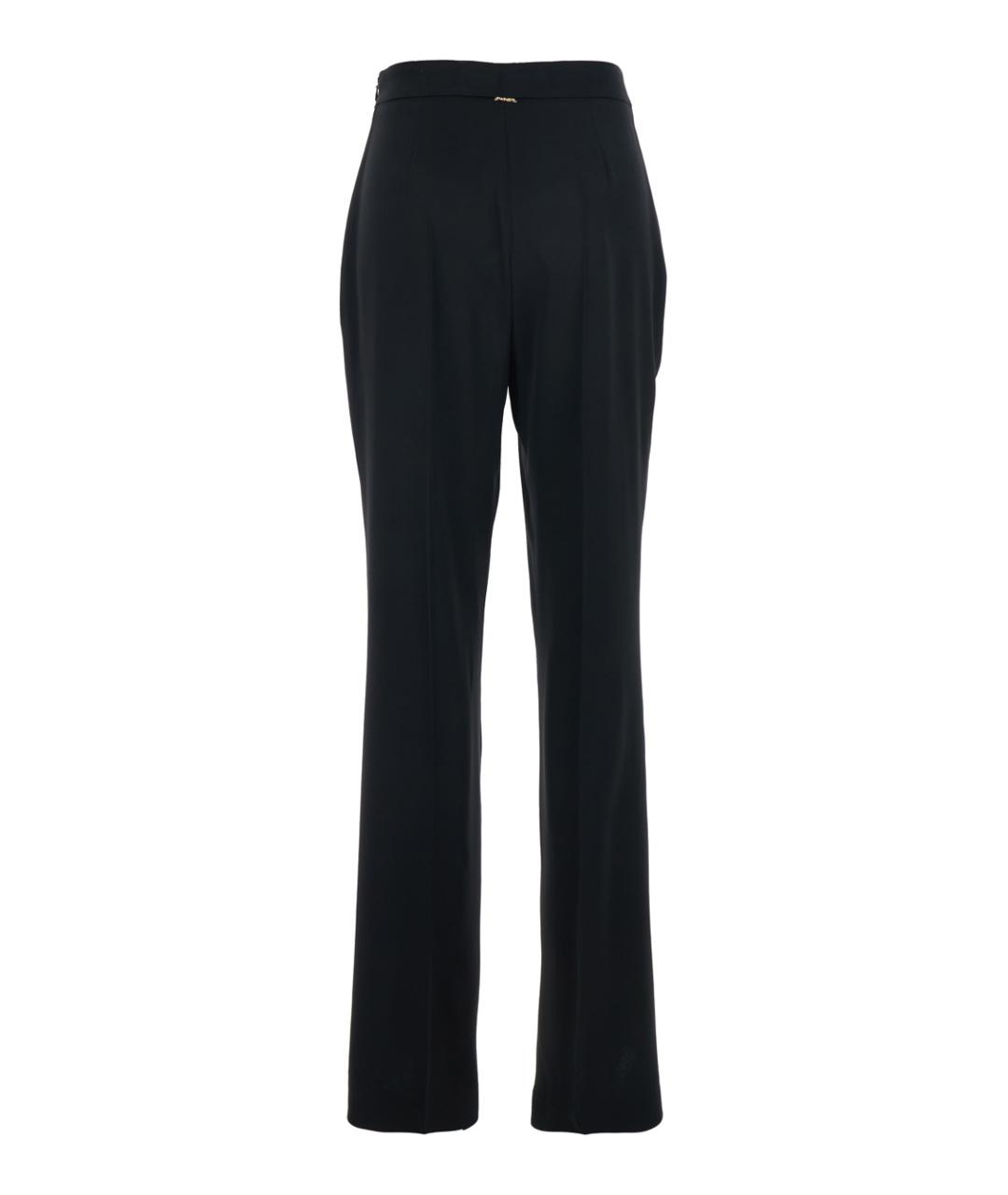 TWIN-SET Черные прямые брюки, фото 2