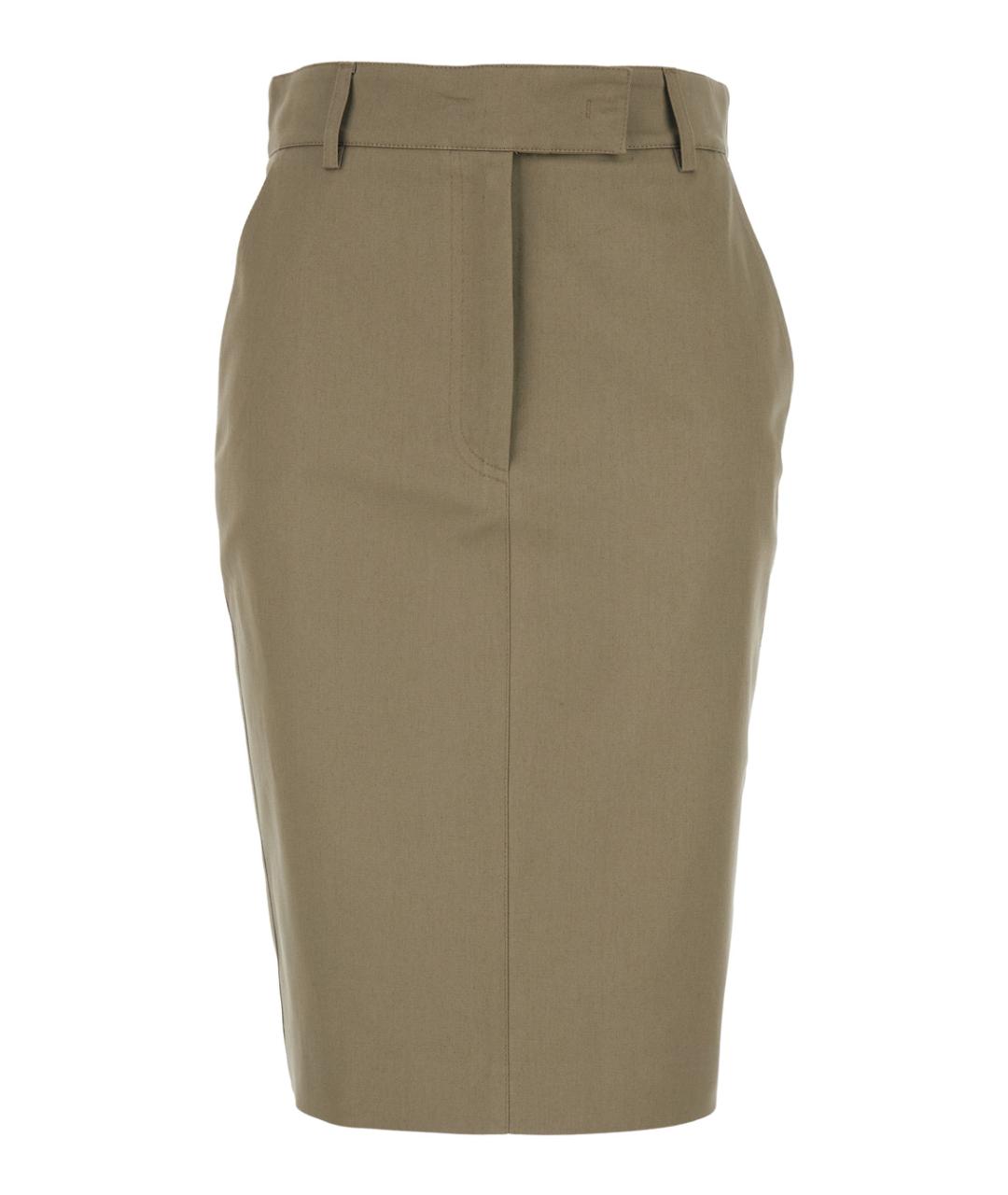 PLAIN Бежевая юбка миди, фото 1