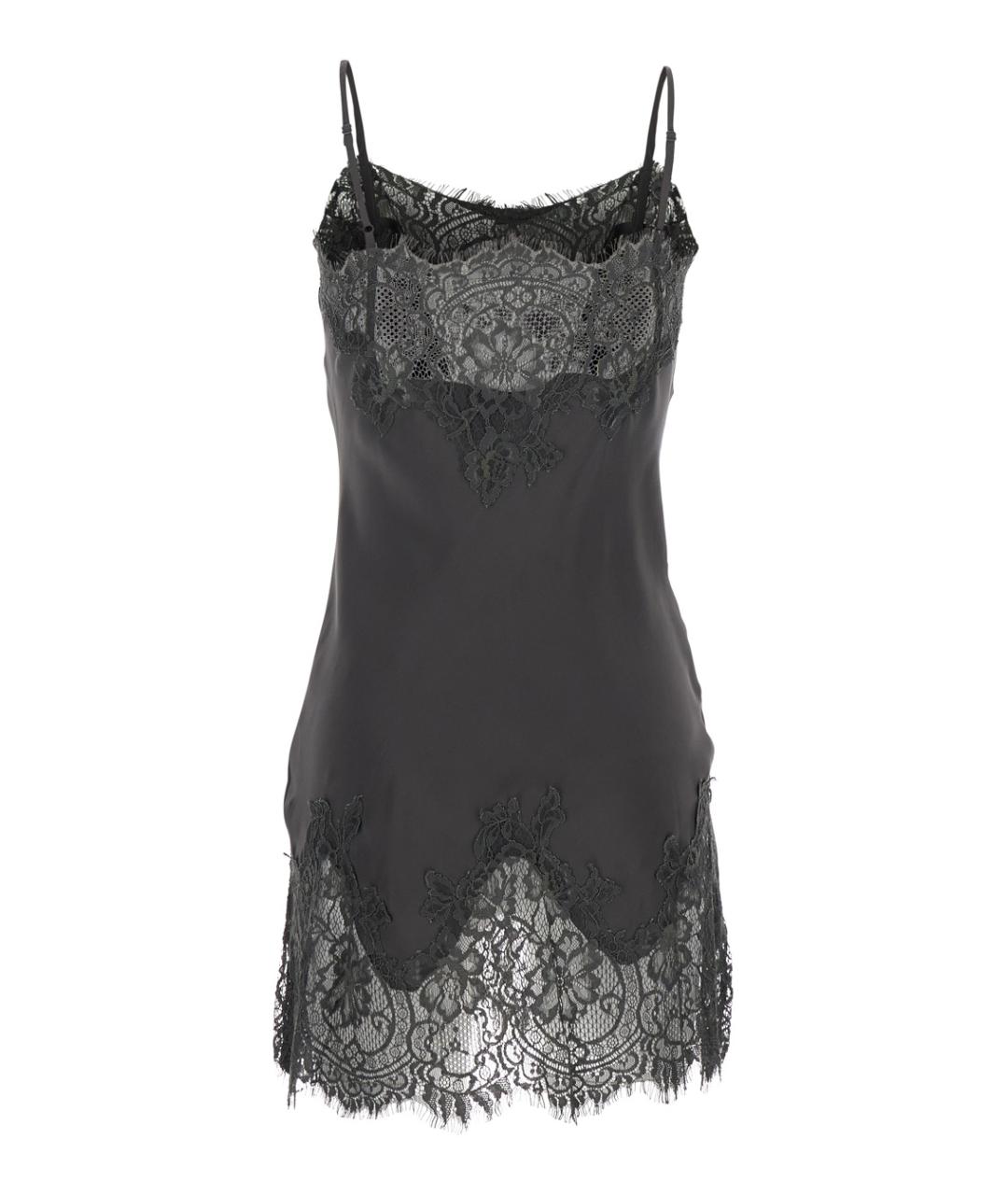 GOLD HAWK Черное повседневное платье, фото 2