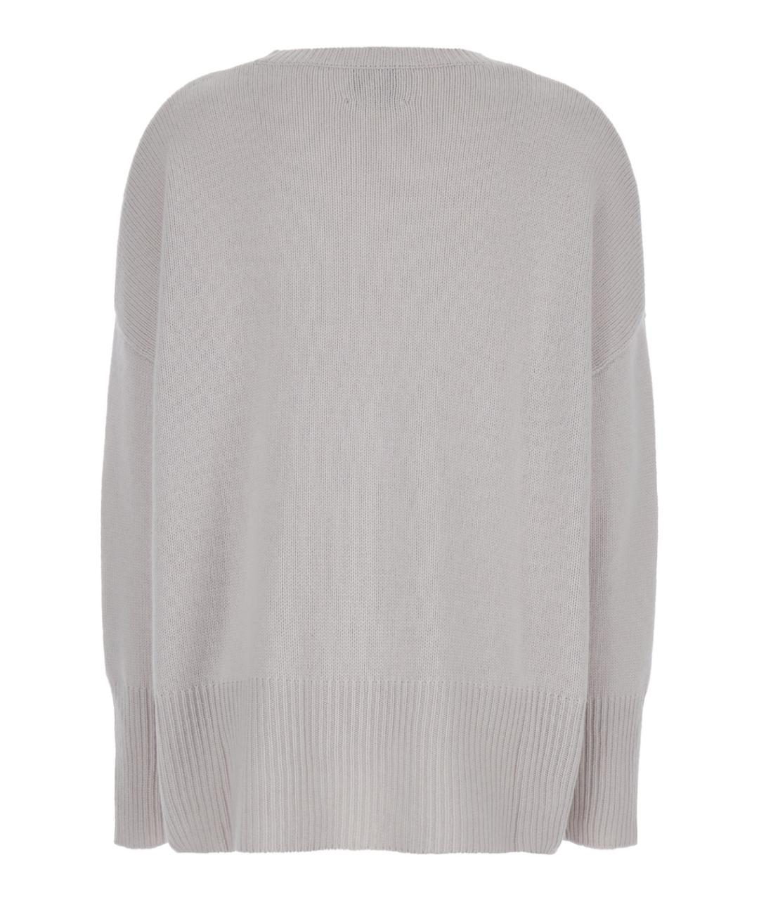 PLAIN Серый кашемировый джемпер / свитер, фото 2