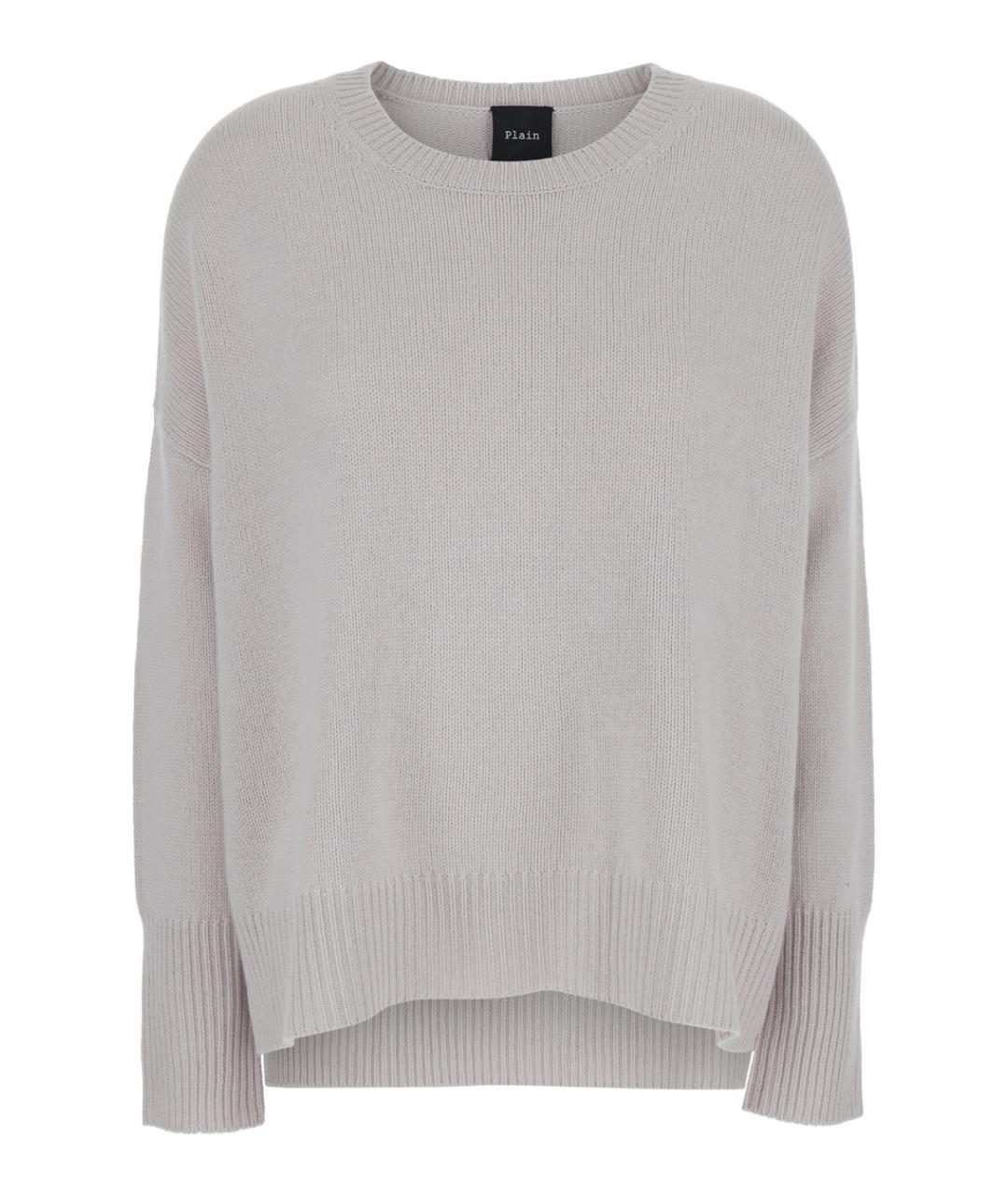 PLAIN Серый кашемировый джемпер / свитер, фото 1