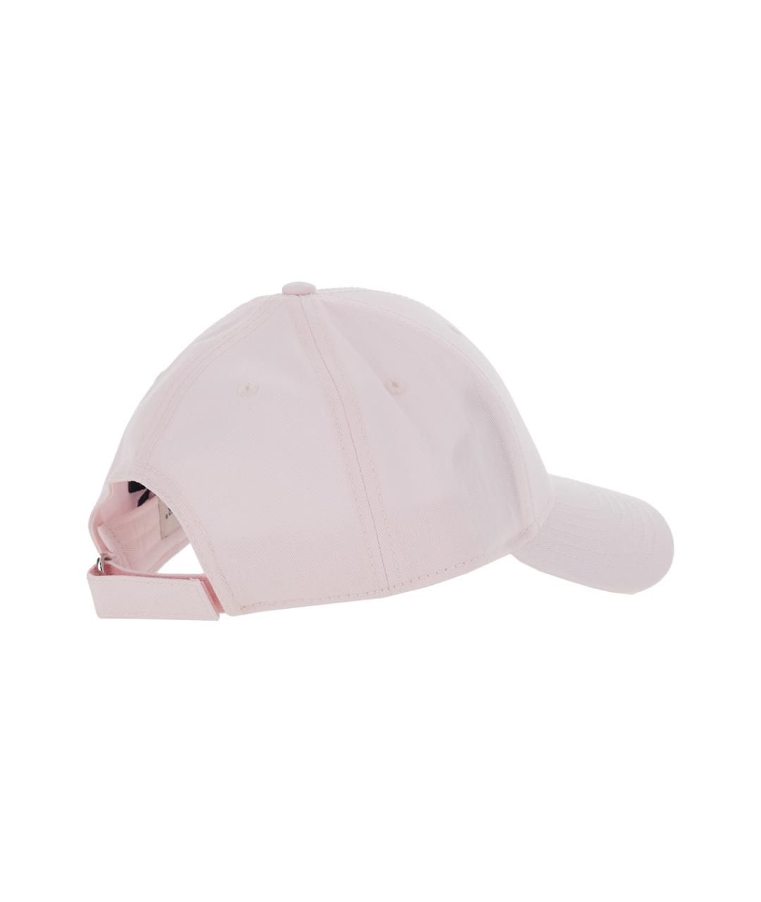 MONCLER Розовая хлопковая кепка, фото 2
