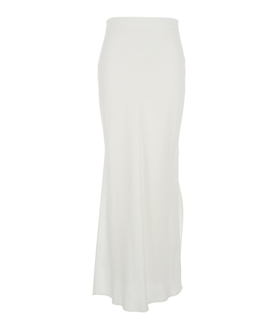 BRUNELLO CUCINELLI Белая вискозная юбка макси, фото 1