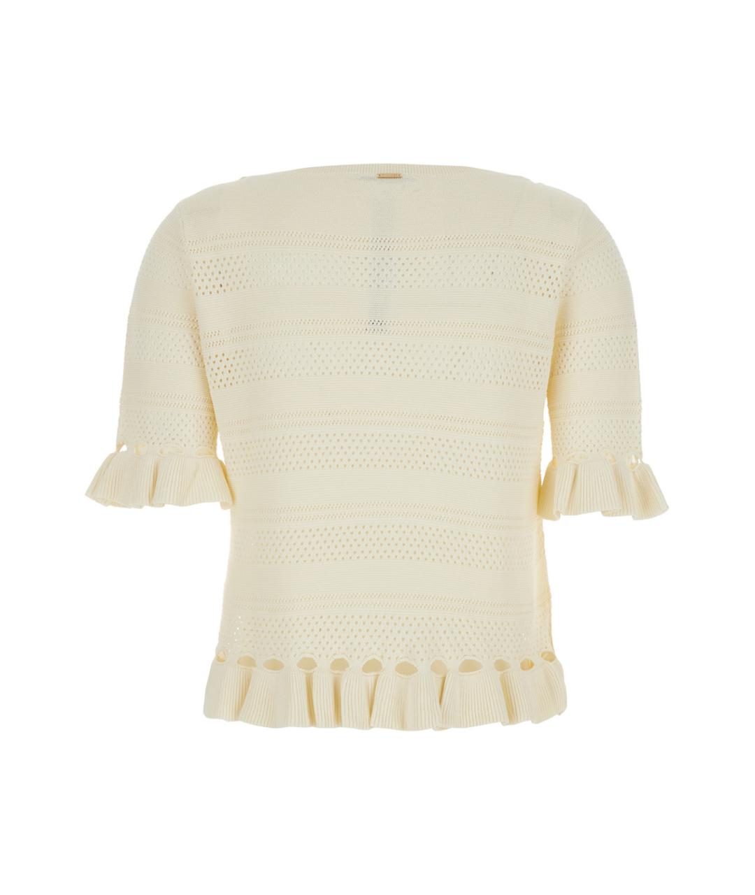 TWIN-SET Белый джемпер / свитер, фото 2