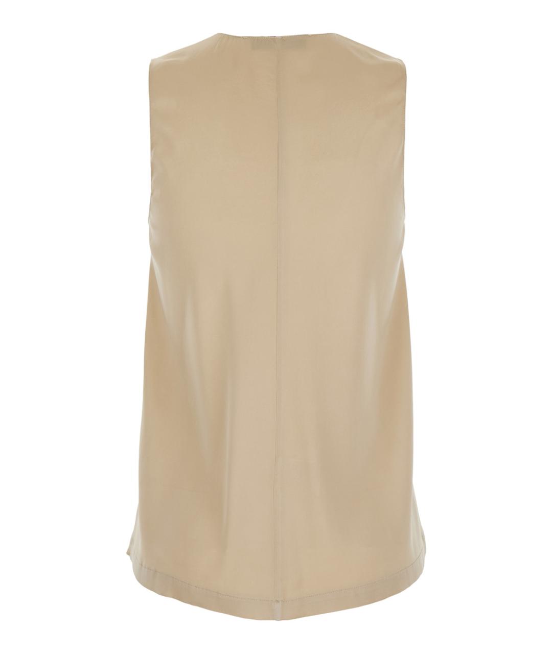 JUCCA Бежевая шелковая блузы, фото 2