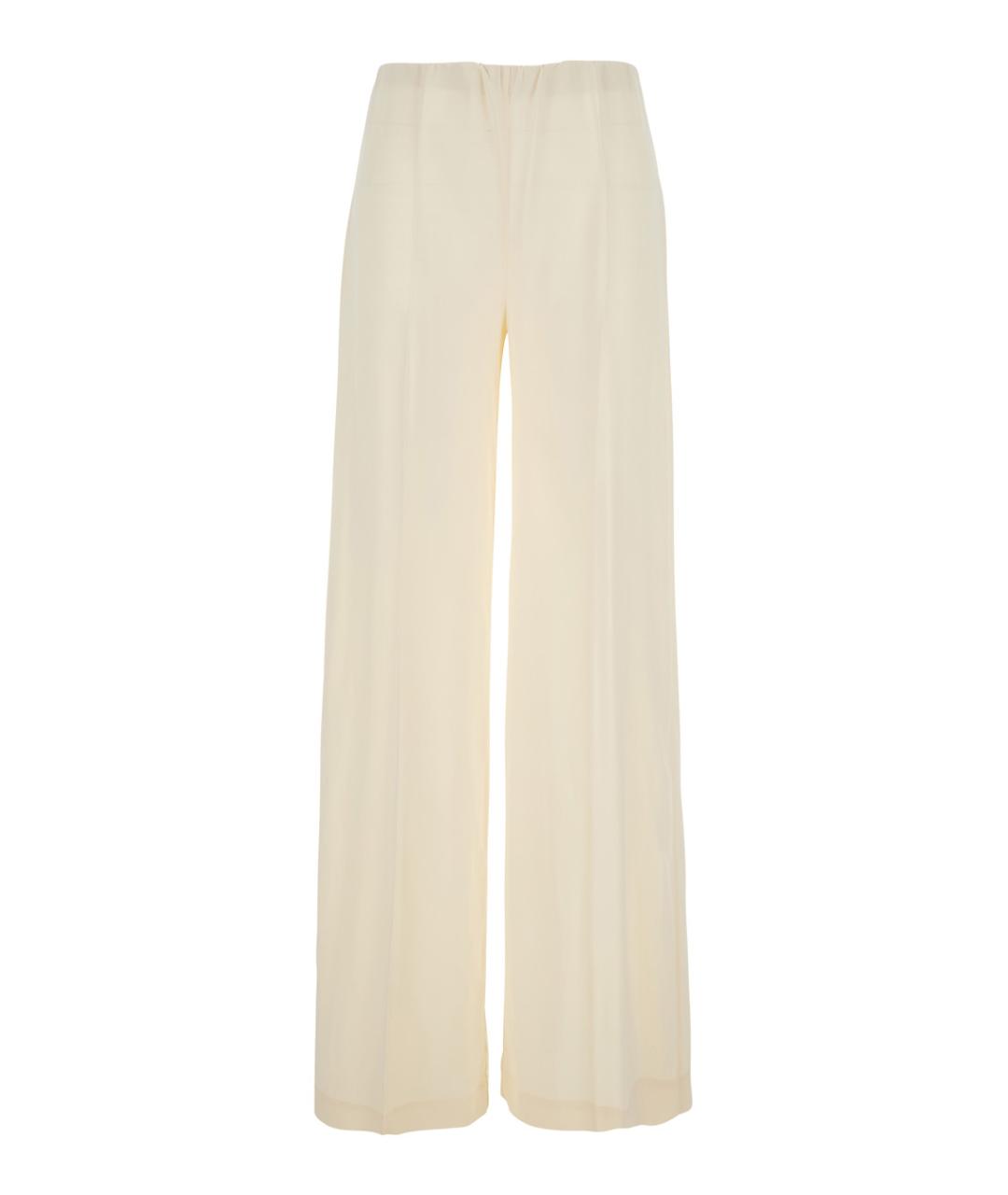 JUCCA Белые прямые брюки, фото 1