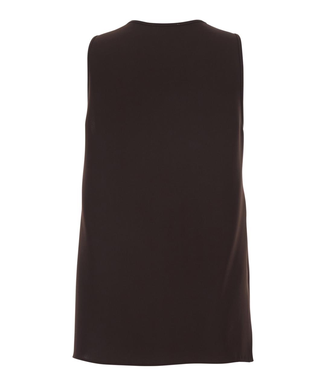 P.A.R.O.S.H. Коричневая полиэстеровая майка, фото 2