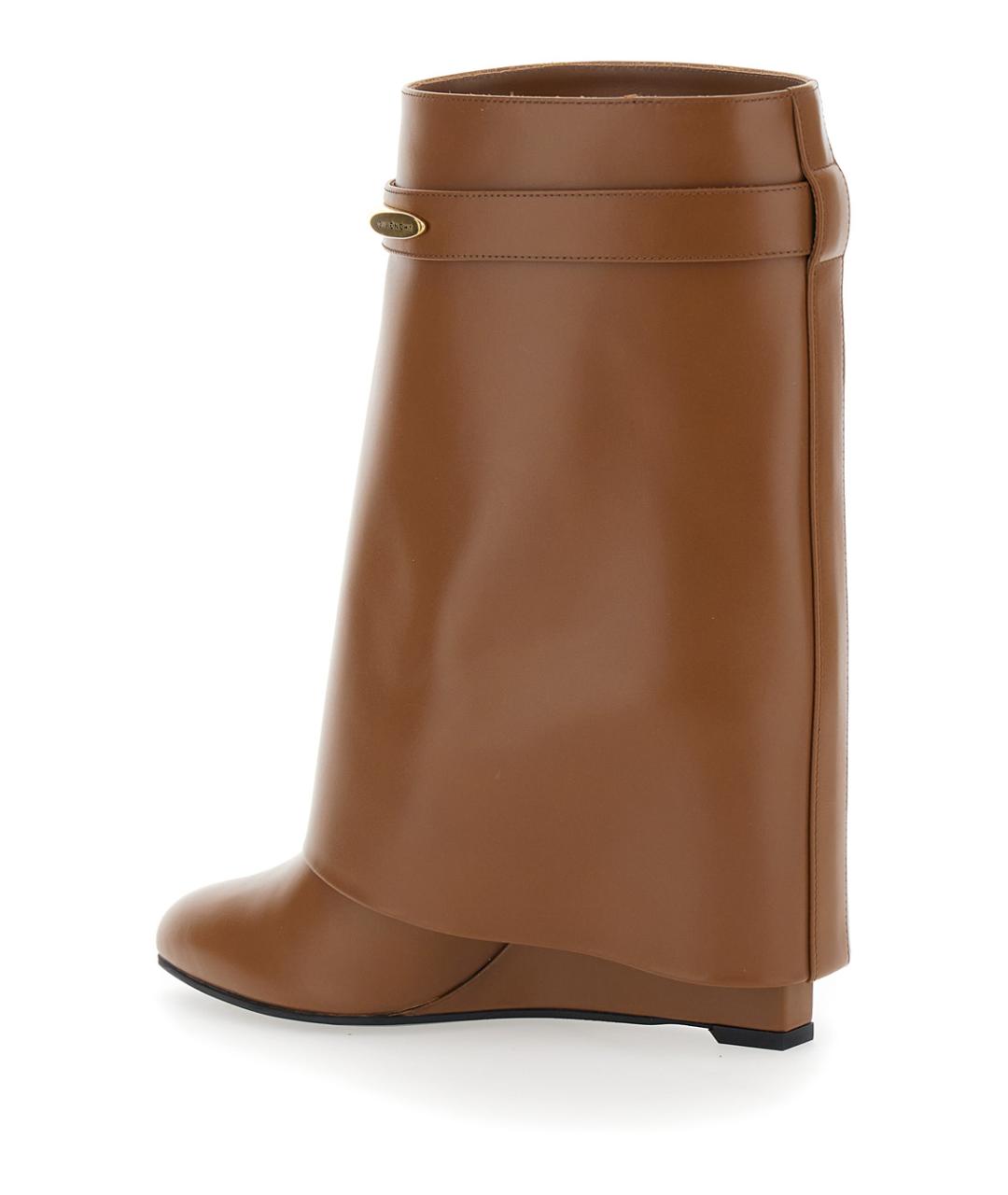 GIVENCHY Коричневые кожаные полусапоги, фото 3