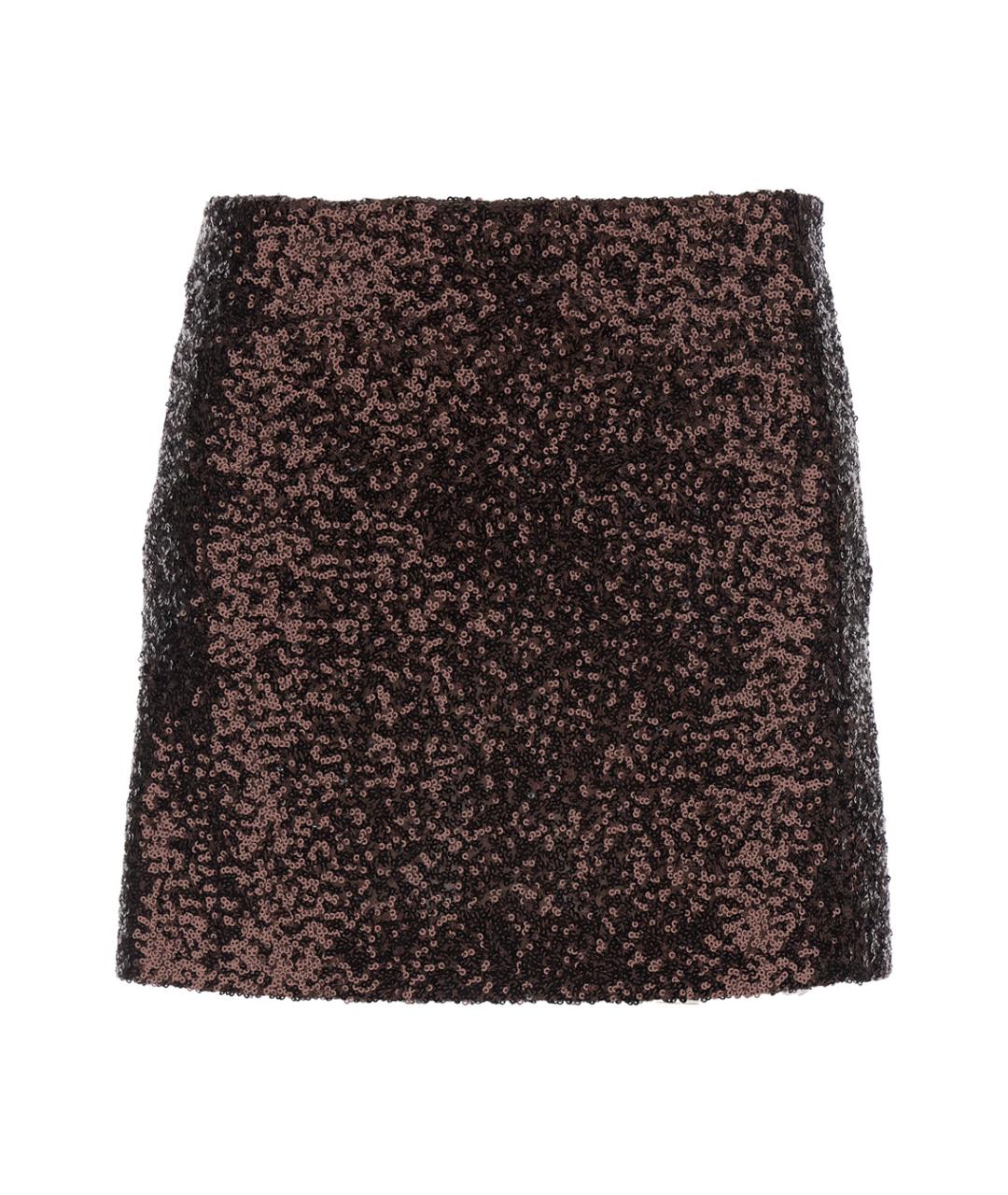 PLAIN Коричневая юбка мини, фото 1