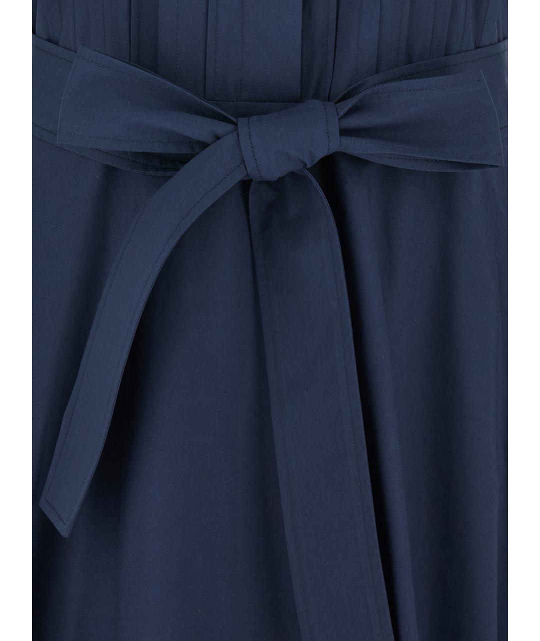 P.A.R.O.S.H. Синее хлопковое повседневное платье, фото 3