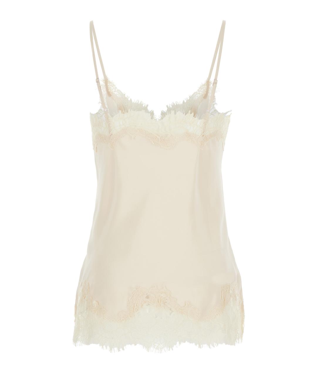 GOLD HAWK Белая шелковая майка, фото 2