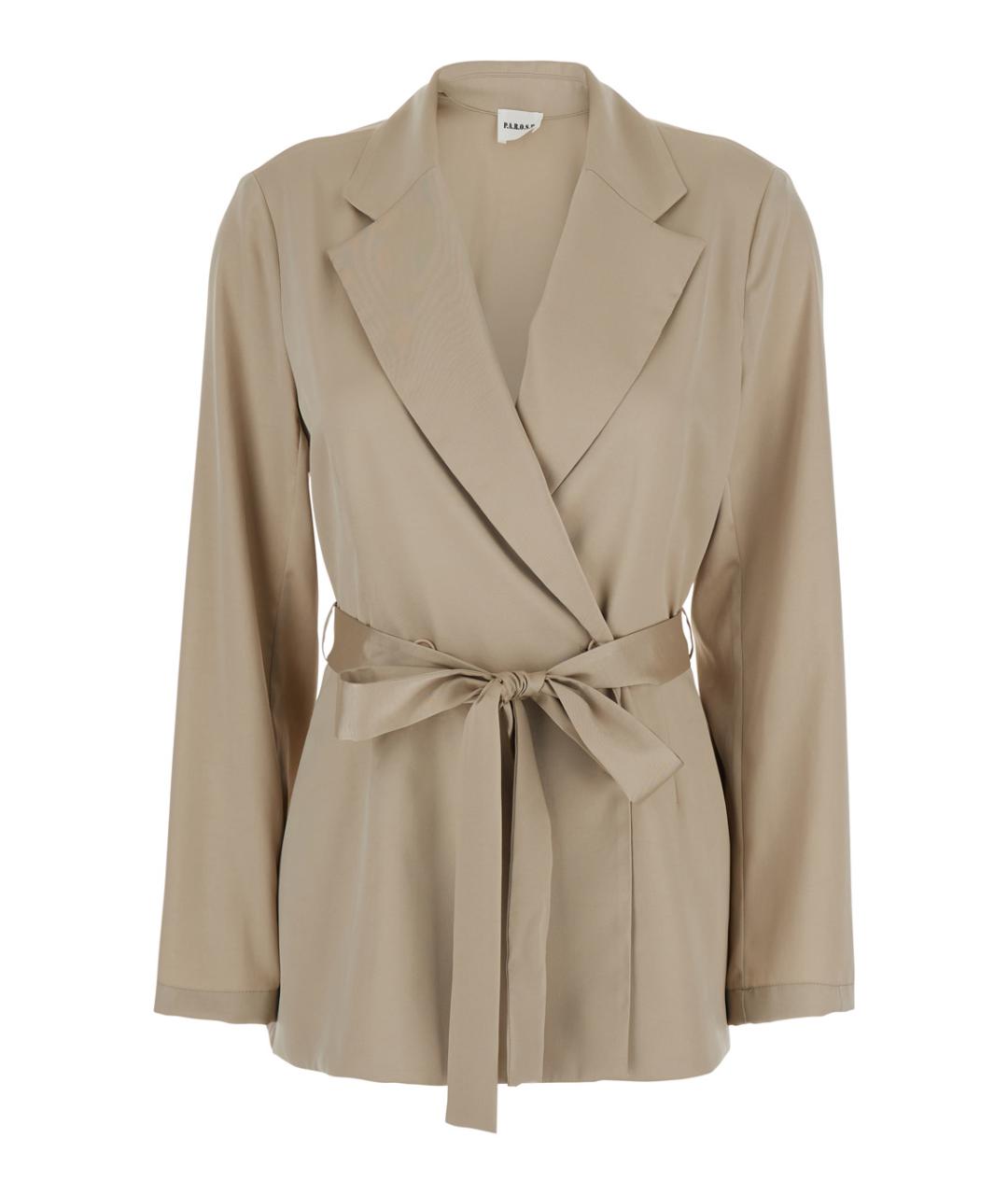 P.A.R.O.S.H. Бежевый жакет/пиджак, фото 1