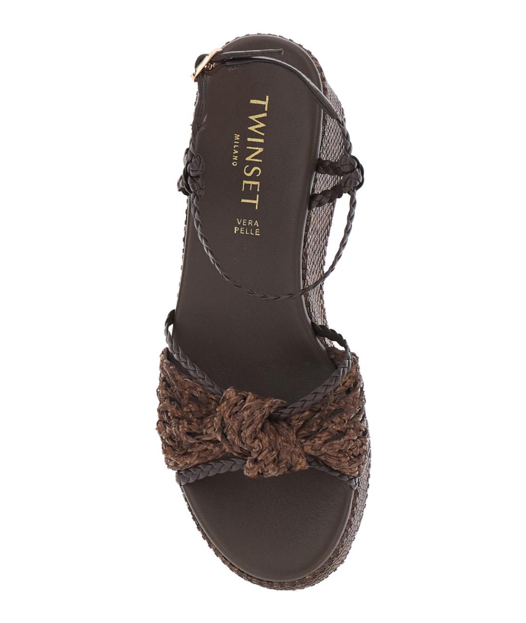 TWIN-SET Коричневые эспадрильи, фото 4