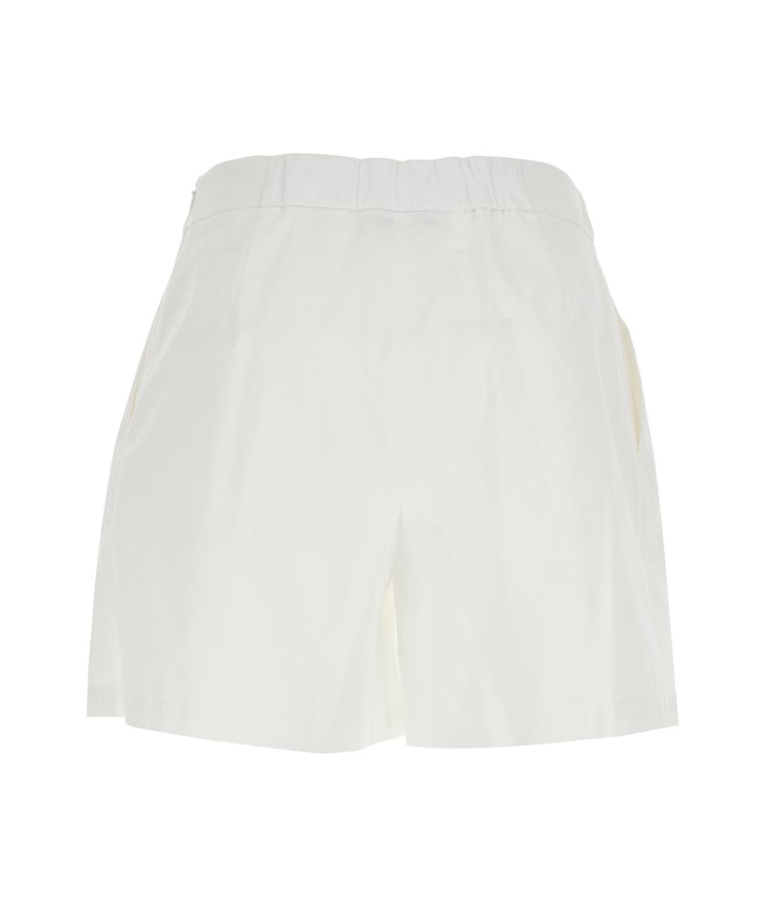 PLAIN Белые хлопковые шорты, фото 2