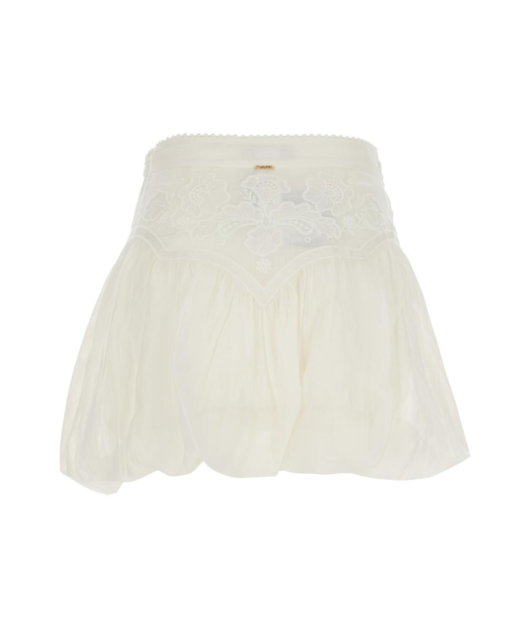 TWIN-SET Белая юбка мини, фото 2