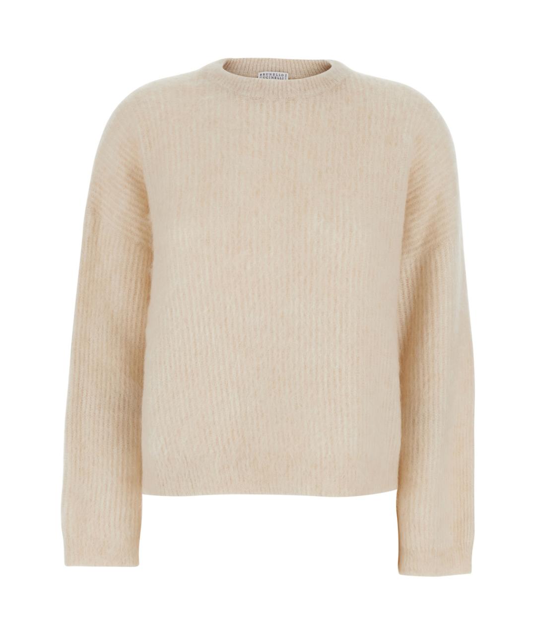 BRUNELLO CUCINELLI Бежевый джемпер / свитер, фото 1