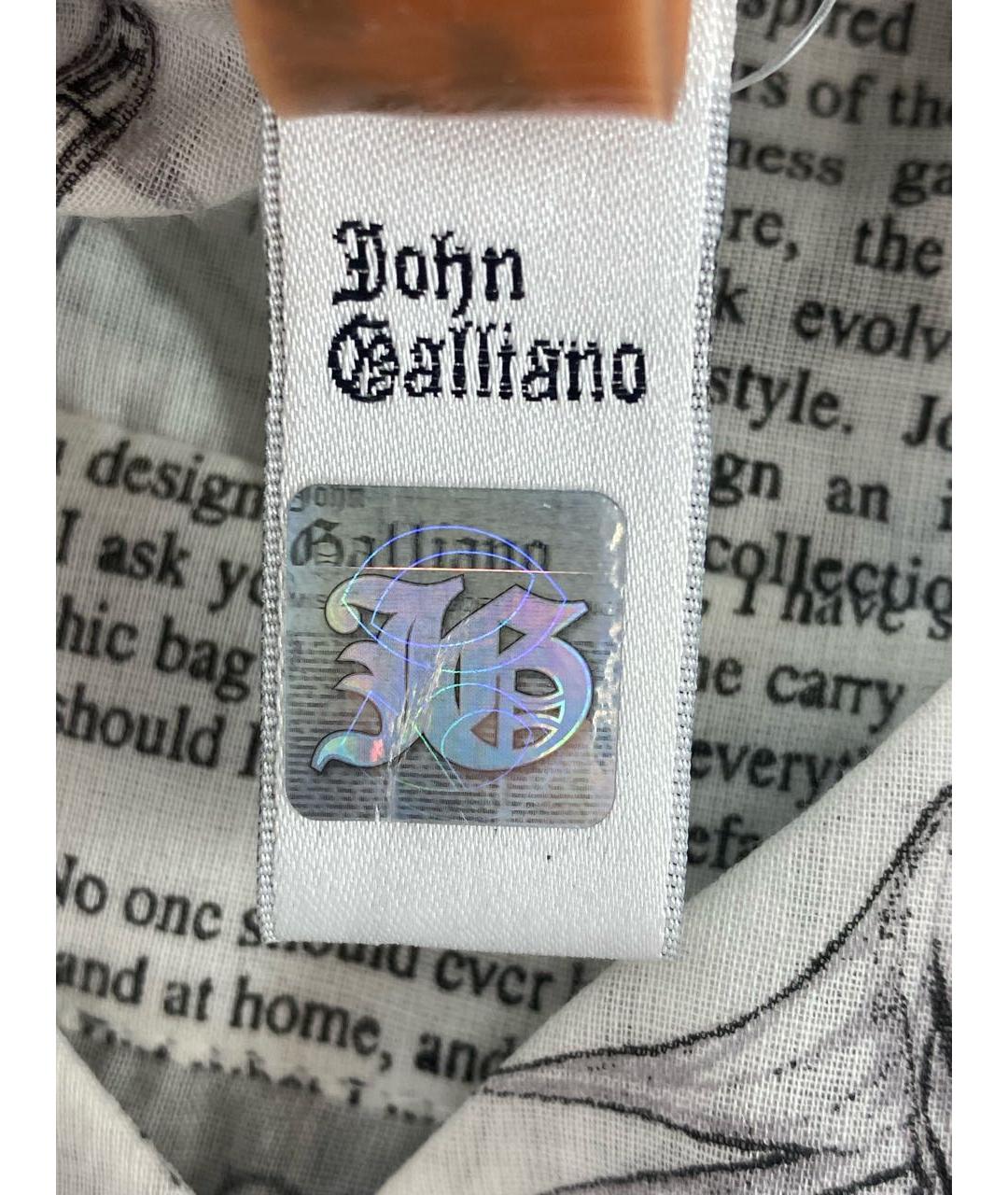 JOHN GALLIANO Белая хлопковая майка, фото 7