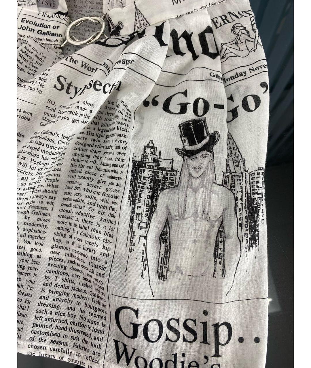 JOHN GALLIANO Белая хлопковая майка, фото 4