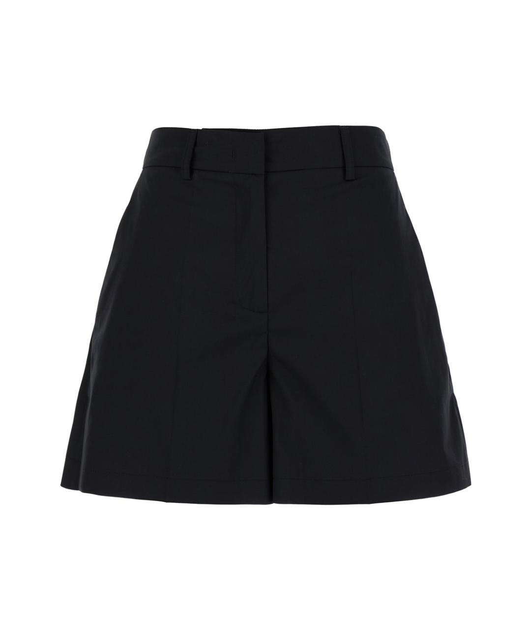 PLAIN Черные хлопковые шорты, фото 1