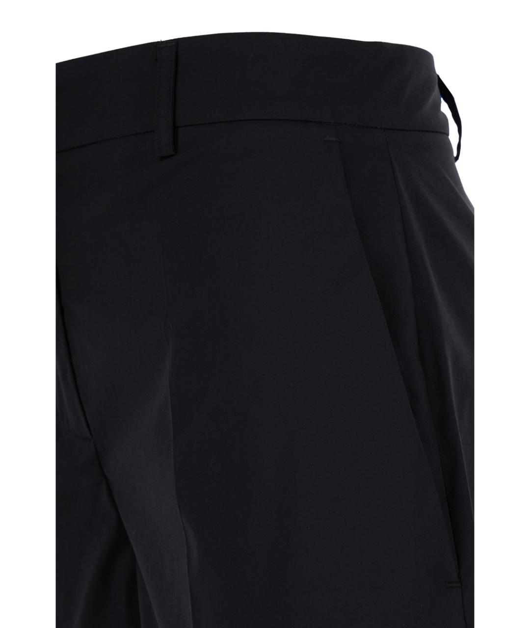 PLAIN Черные хлопковые шорты, фото 3