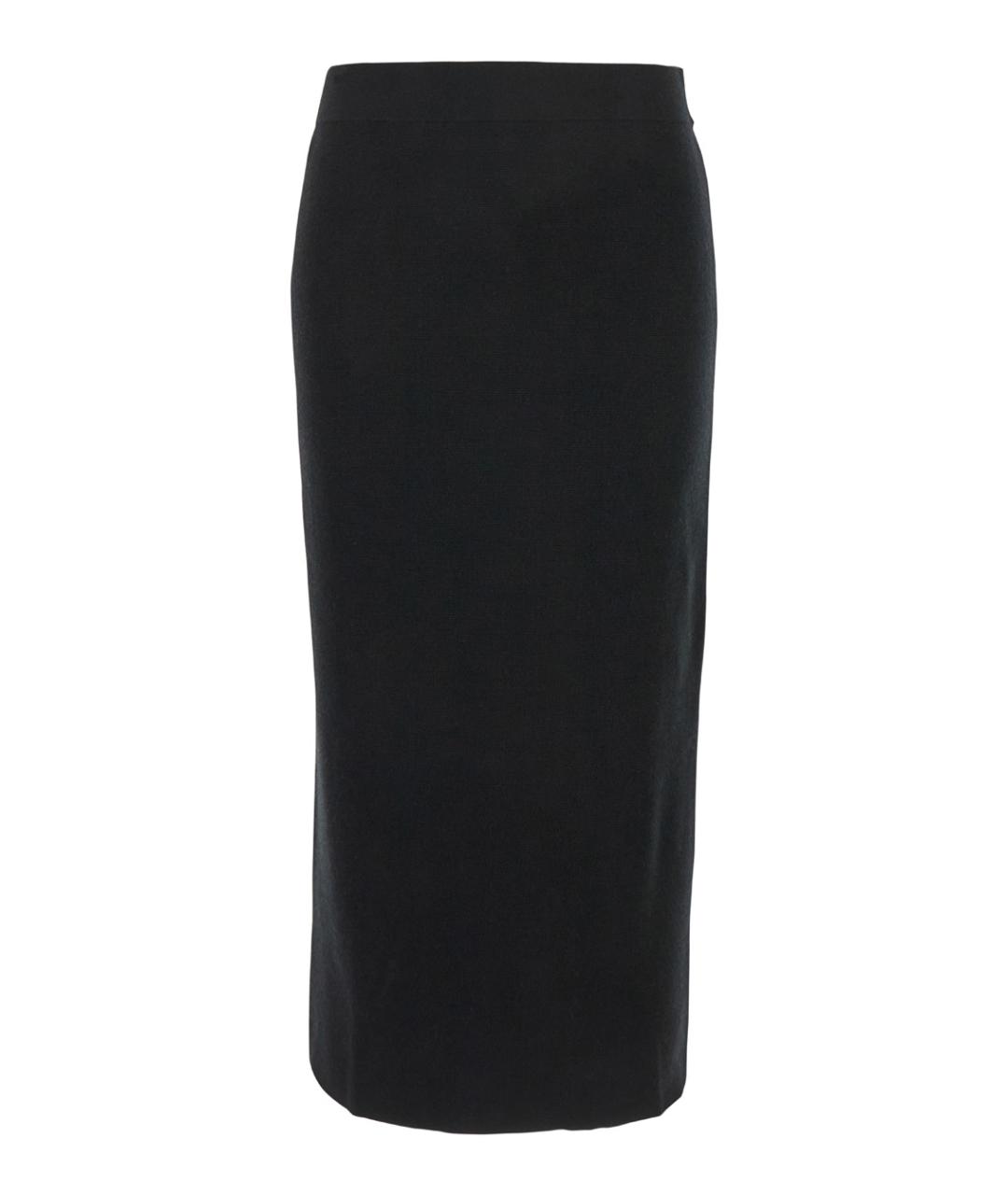 P.A.R.O.S.H. Черная шерстяная юбка миди, фото 1