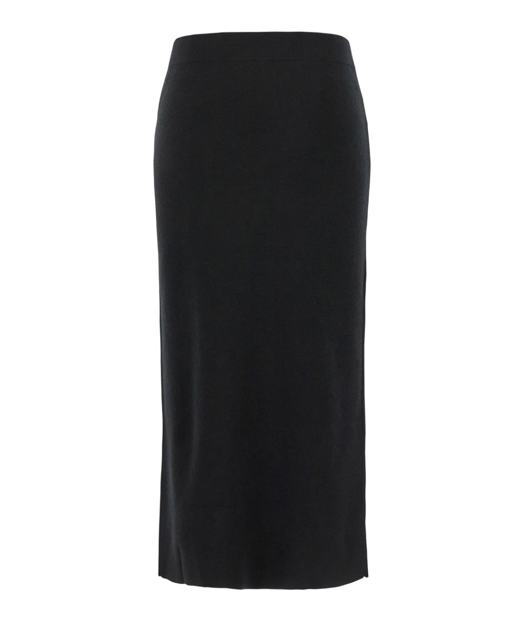 P.A.R.O.S.H. Черная шерстяная юбка миди, фото 2